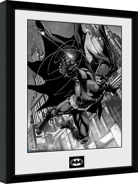 Framed Poster Batman Comic - Hook