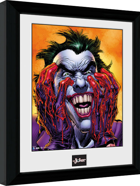 Framed poster Batman Comic - Joker Laugh