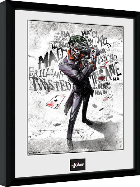 Framed Poster Batman Comic - Joker Type