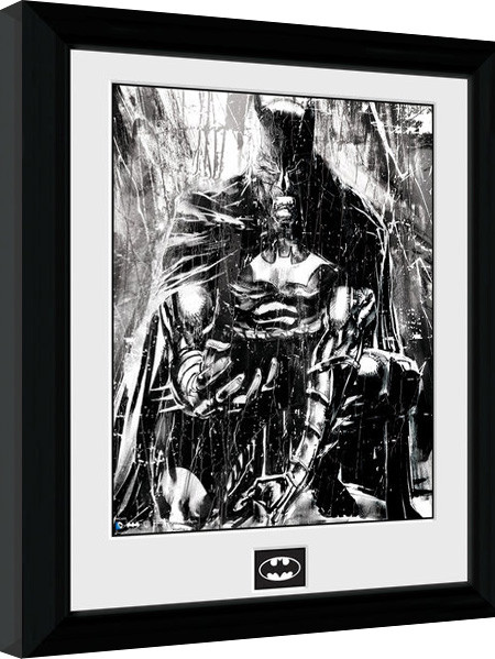 Framed Poster Batman Comic - Rain