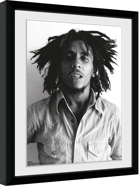 Framed poster Bob Marley - One Love