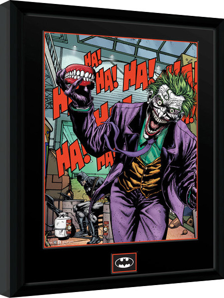 Framed poster DC Comics - Joker Teeth