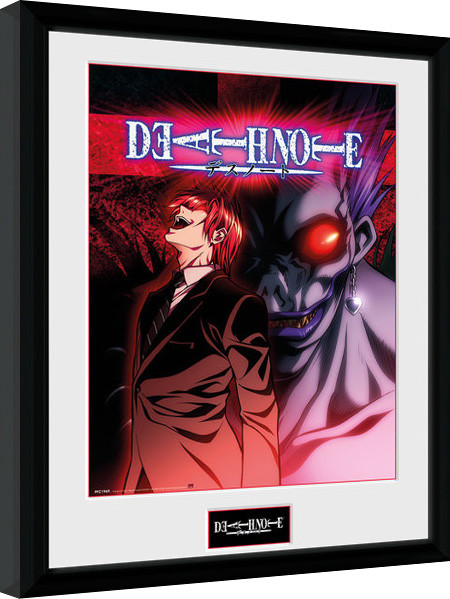 Uokvireni poster Death Note - Light & Ryuk