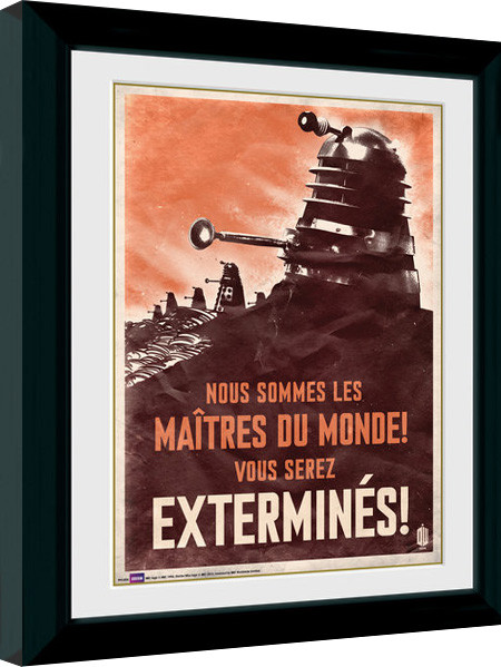 Κορνιζαρισμένη αφίσα Doctor Who - Daleks