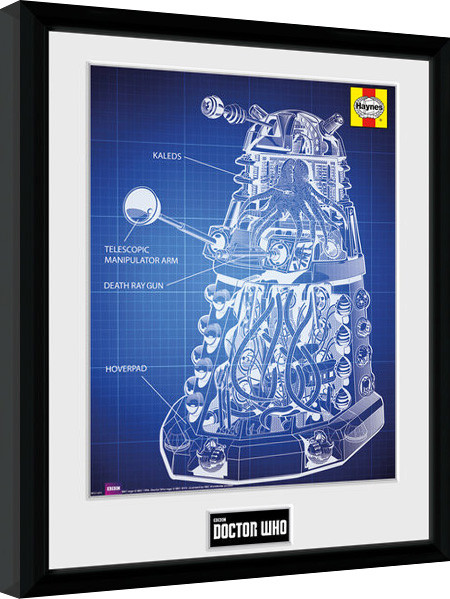 Κορνιζαρισμένη αφίσα Doctor Who - Haynes Dalek Blueprint