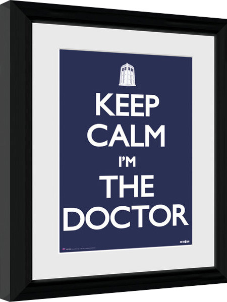 Рамкиран плакат Doctor Who - Keep Calm