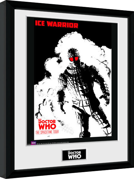 Κορνιζαρισμένη αφίσα Doctor Who - Spacetime Tour Ice Warrior