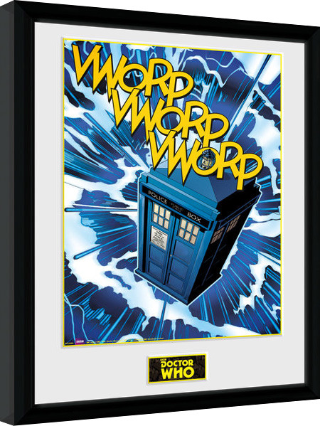 Poster emoldurado Doctor Who - Tardis Comic
