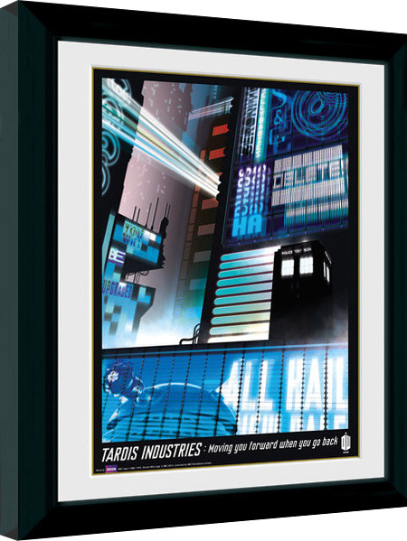 Κορνιζαρισμένη αφίσα Doctor Who - Tardis Industries
