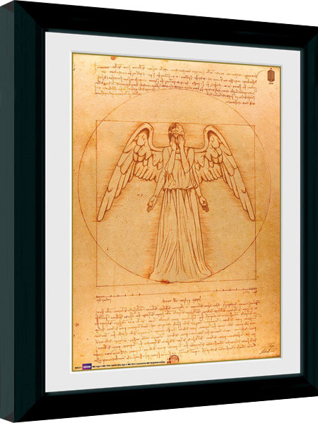 Κορνιζαρισμένη αφίσα Doctor Who - Weeping Angel