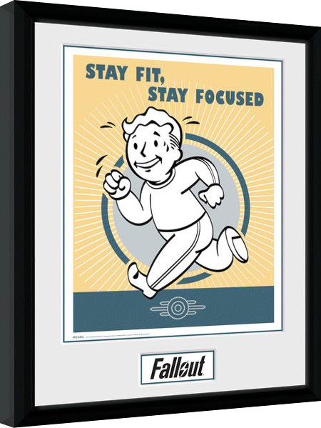 Kehystetty juliste Fallout - Stay Fit