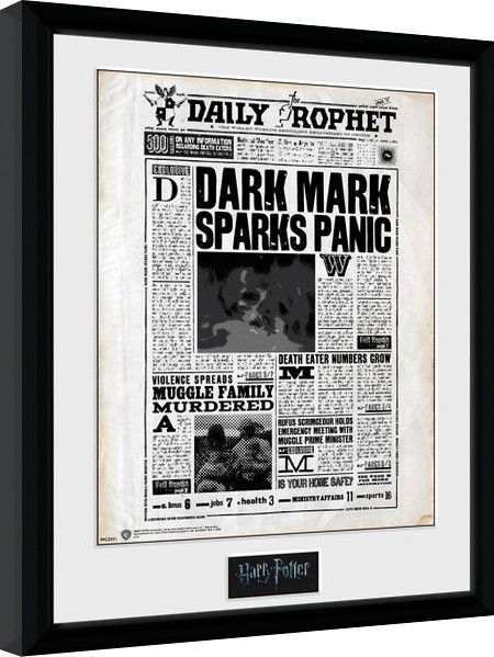 Uokvireni poster Harry Potter - Daily Prophet