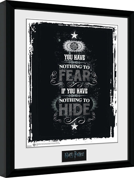 Uokvirjen plakat Harry Potter - Fear