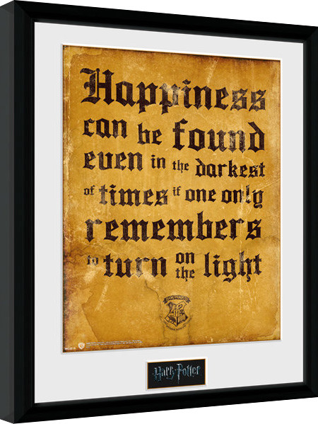 Poster emoldurado Harry Potter - Happiness Can Be