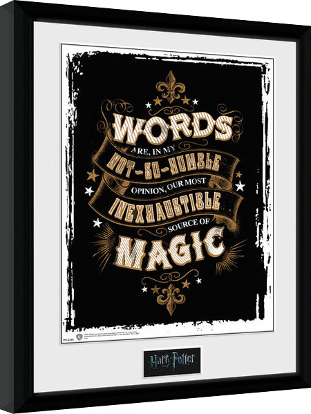 Kehystetty juliste Harry Potter - Words