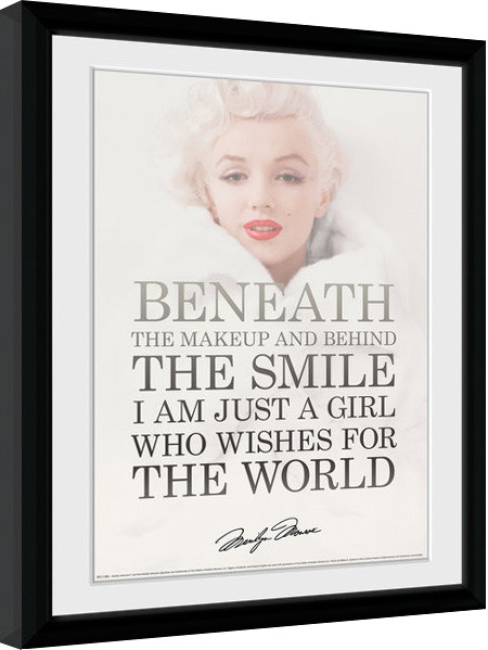 Kehystetty juliste Marilyn Monroe - Beneath