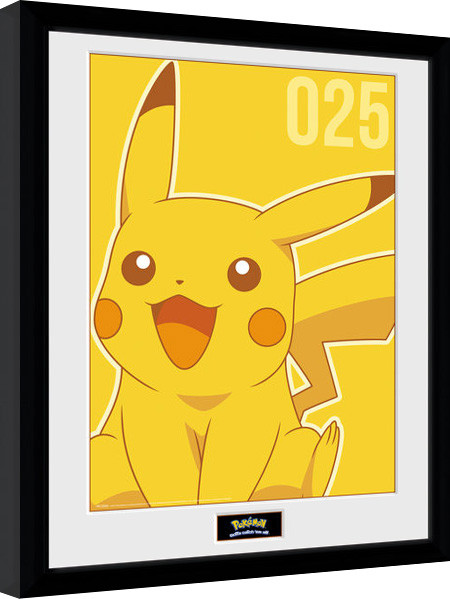 Рамкиран плакат Pokemon - Pikachu Mono