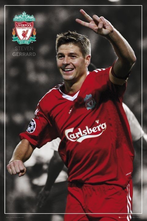 Плакат Liverpool - Gerrard pin up