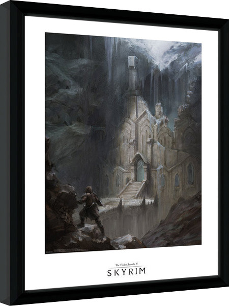 Framed Poster Skyrim - Elf Temple