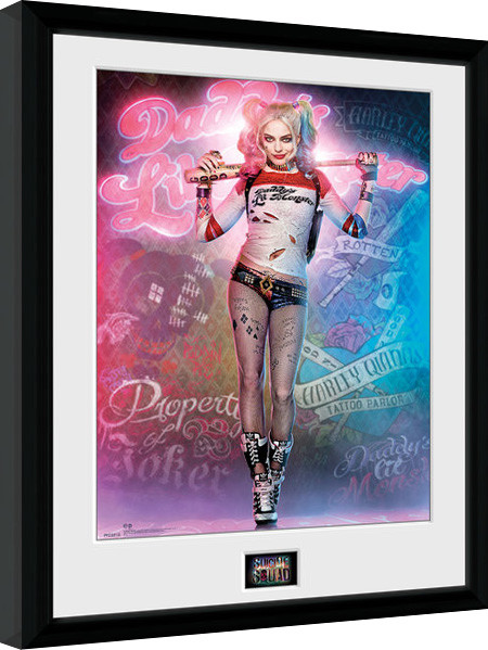 Poster emoldurado Suicide Squad - Harley Quinn Stand