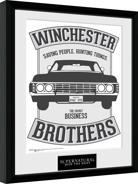 Рамкиран плакат Supernatural - Winchester