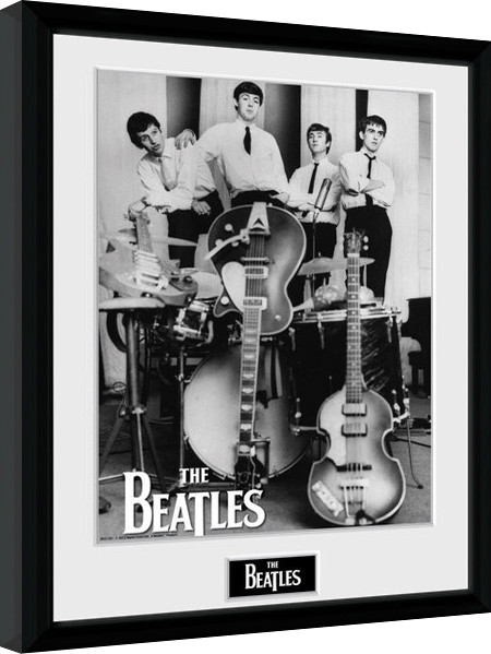 Framed Poster The Beatles - Instruments