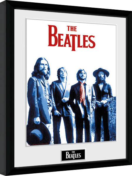 Uokvirjen plakat The Beatles - Red Scarf