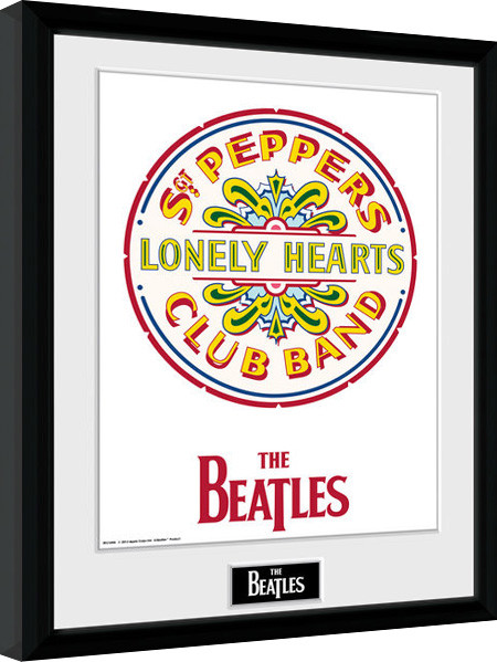 Κορνιζαρισμένη αφίσα The Beatles - Sgt Pepper