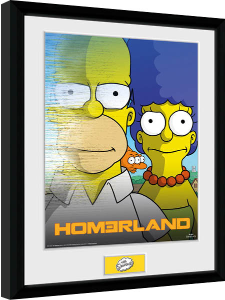 Framed poster The Simpsons - Homerland