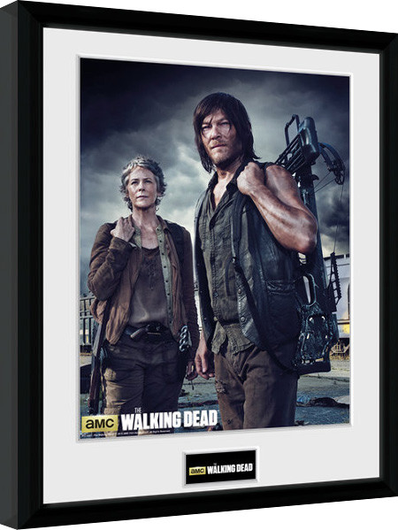 Κορνιζαρισμένη αφίσα The Walking Dead - Carol and Daryl