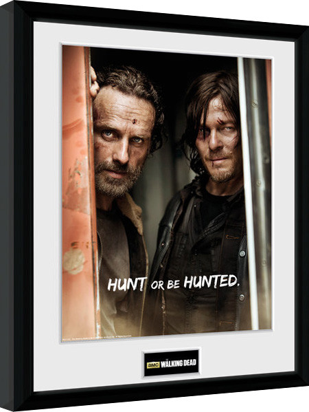 Framed Poster The Walking Dead - Rick and Daryl