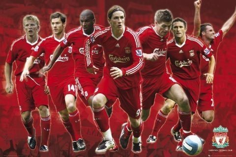 Плакат Liverpool - Players 08/09
