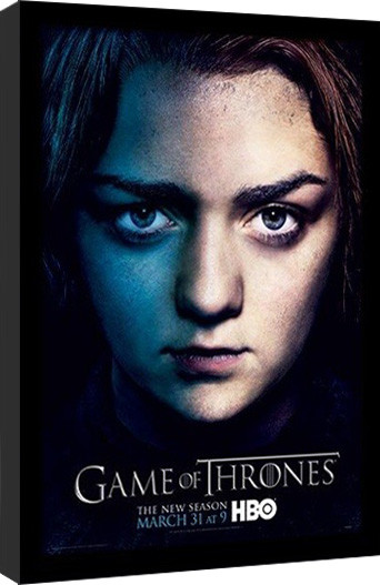 Κορνιζαρισμένη αφίσα GAME OF THRONES 3 - arya