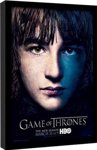 Κορνιζαρισμένη αφίσα GAME OF THRONES 3 - bran