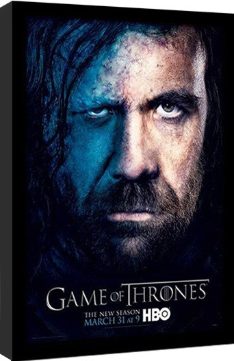 Κορνιζαρισμένη αφίσα GAME OF THRONES 3 - sandor