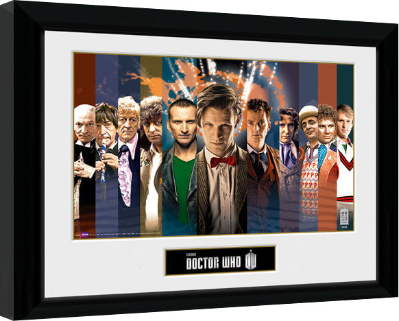 Framed Poster Doctor Who - 11 Doctors
