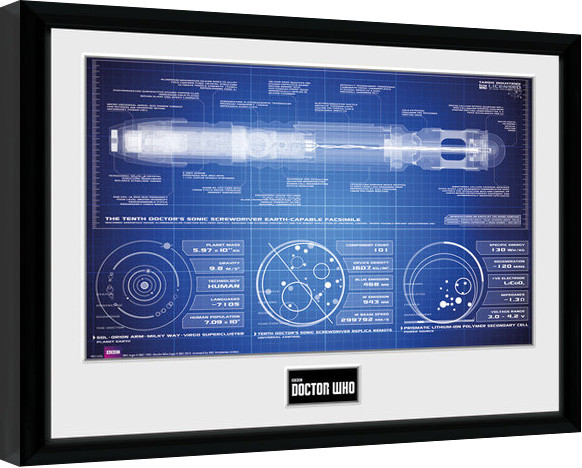 Poster emoldurado Doctor Who - Sonic Screwdriver
