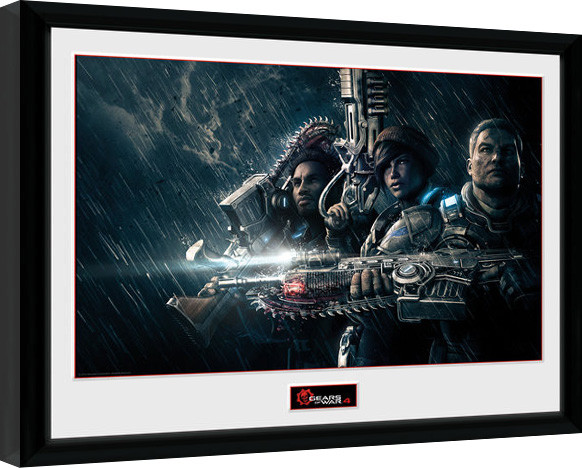 Κορνιζαρισμένη αφίσα Gears of War 4 - Landscape