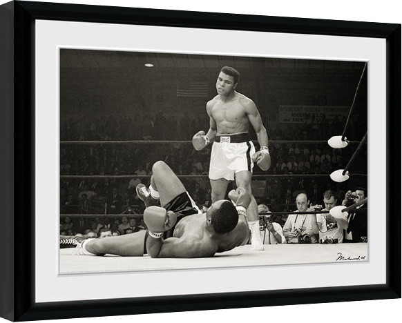 Uokvirjen plakat Muhammad Ali - Liston