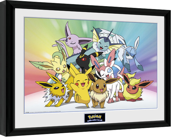 Uokvirjen plakat Pokemon - Eevee