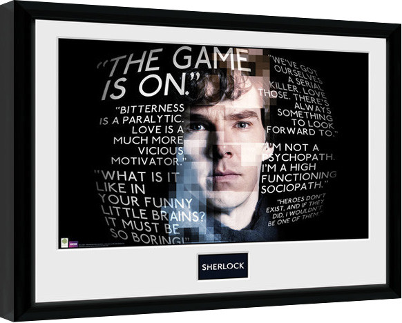 Uokvireni poster Sherlock - Sherlock Quotes