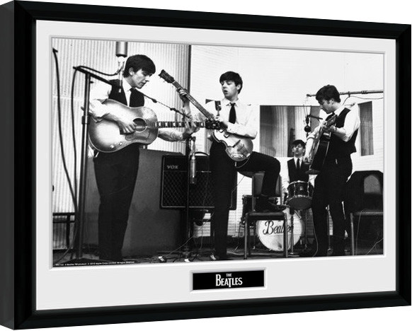 Uokvirjen plakat The Beatles - Studio