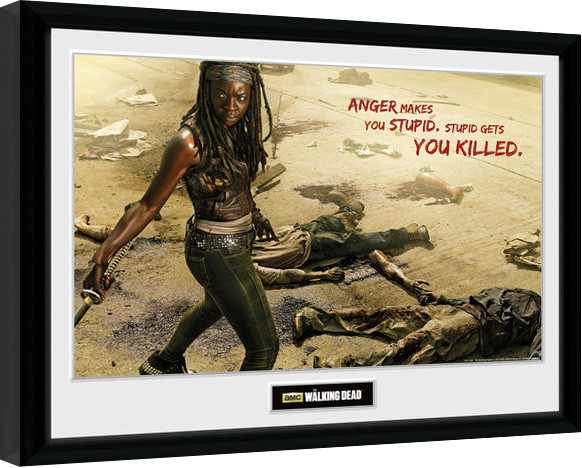 Uokvireni poster The Walking Dead - Michonne Kill