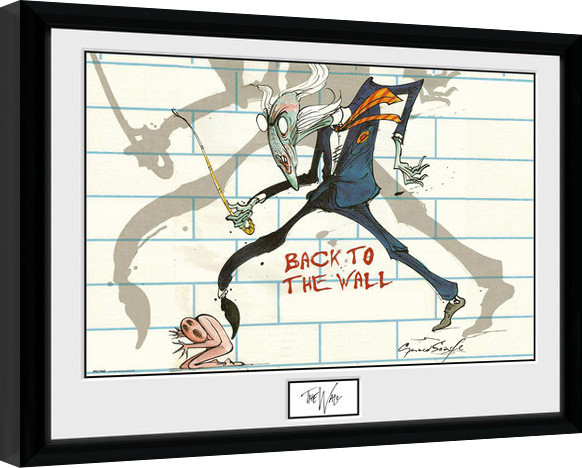 Poster emoldurado Pink Floid: The Wall - Back to the Wall