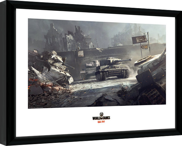 Κορνιζαρισμένη αφίσα World of Tanks - German Tanks