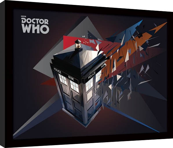 Κορνιζαρισμένη αφίσα Doctor Who - Tardis Geometric
