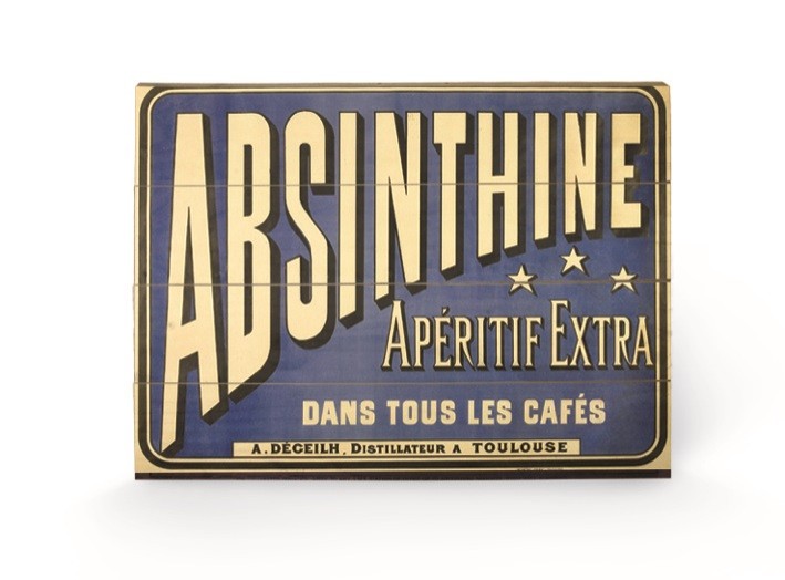 Ξύλινη τέχνη Absinthe Aperitif