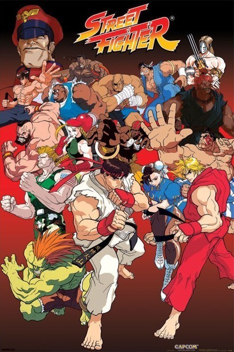 Плакат STREET FIGHTER - anime