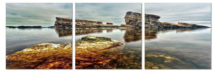 Τοποθετημένη εκτύπωση έργου τέχνης Deserted Coast