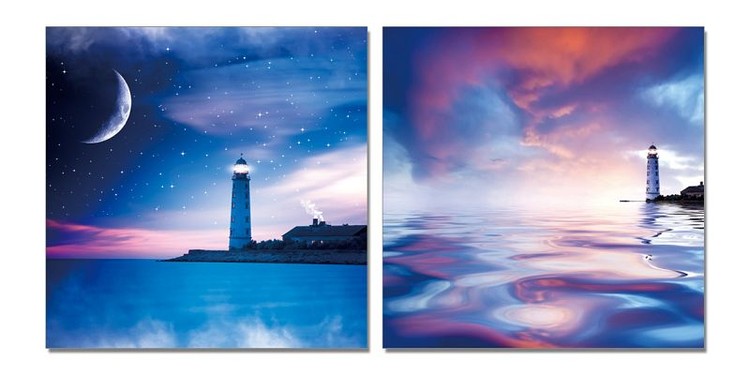 Night lighthouse Slika
